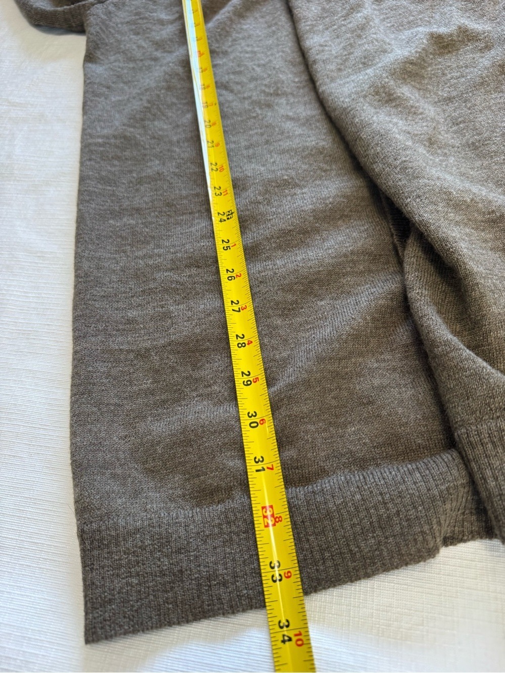 The North Face Olive Shawl-Collar Button Wool Cardigan Medium - Picture 7 of 8